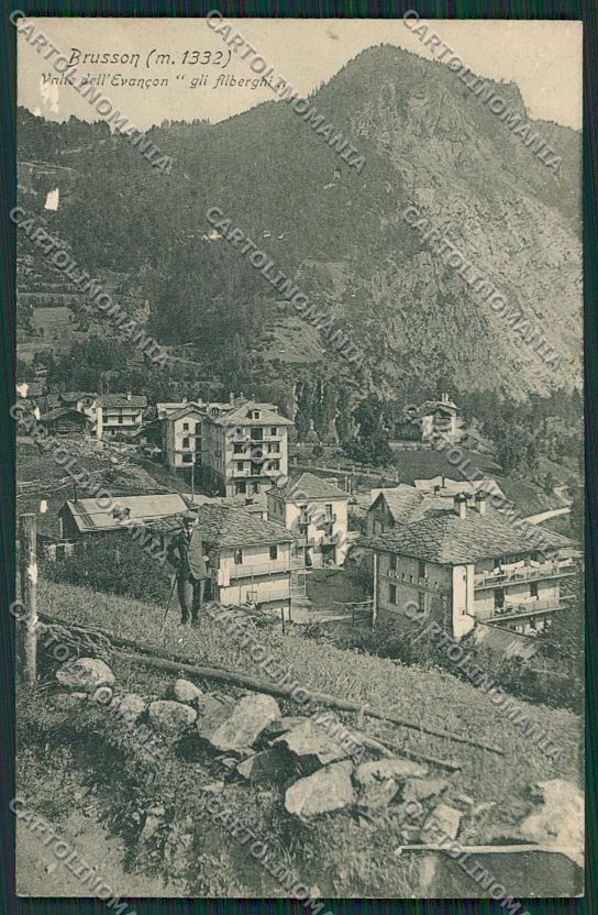 Aosta Brusson ABRASA cartolina QQ6170 – fronte