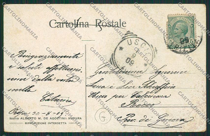 Aosta Fontainemore Processione cartolina QQ6172 – retro