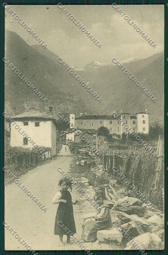 Aosta Issogne Genta PIEGA cartolina QQ6186 – fronte