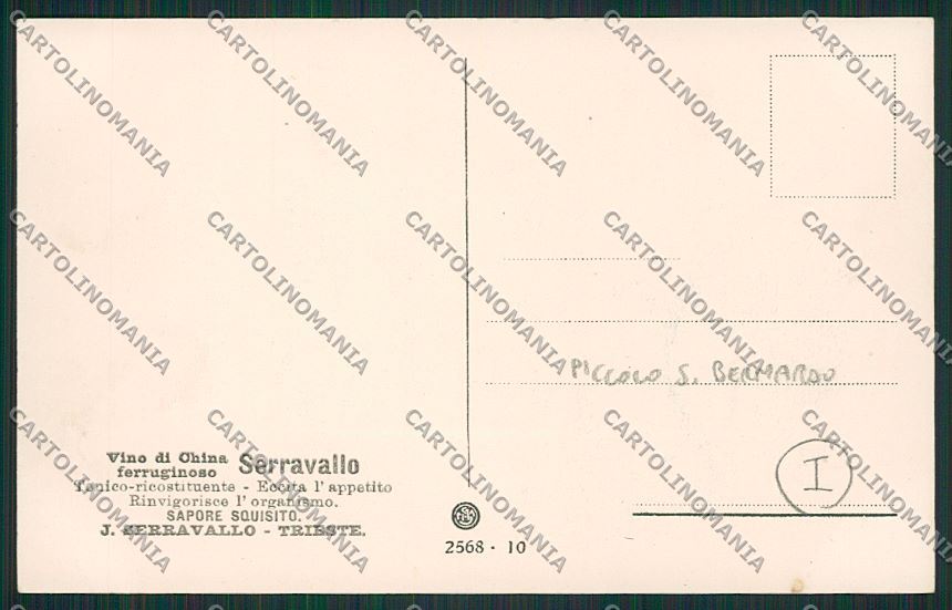 Aosta Piccolo San Bernardo Autopostale Trieste cartolina QQ6187 – retro