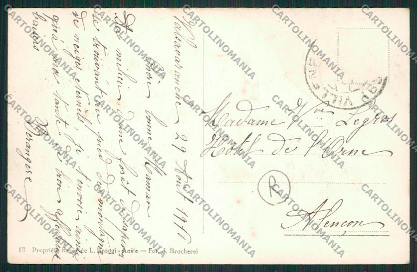 Aosta Valsavaranche Savoia cartolina QQ6201 – retro