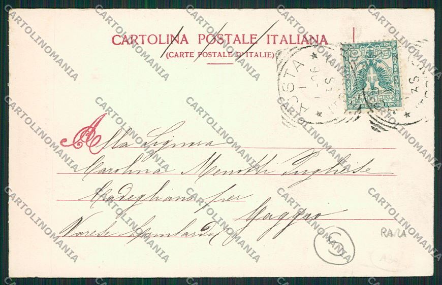Aosta Valsavaranche Savoia cartolina QQ6203 – retro