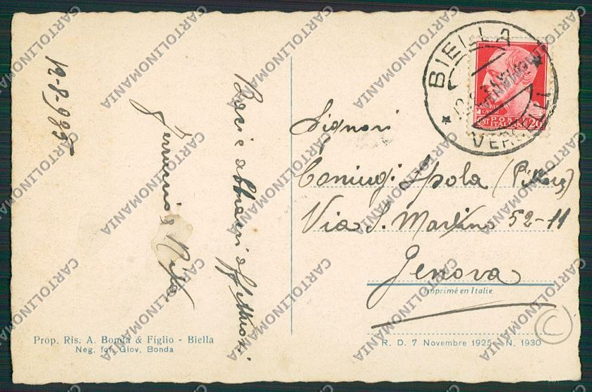 Biella città cartolina QQ6213 – retro
