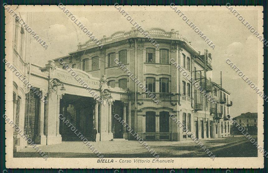 Biella città PIEGHINA cartolina QQ6254 – fronte