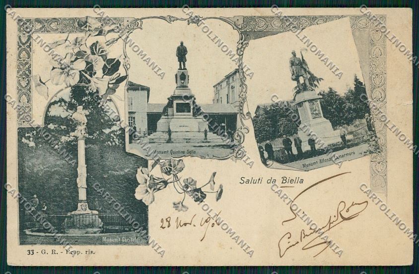Biella città Saluti da STRAPPINO cartolina QQ6256 – fronte