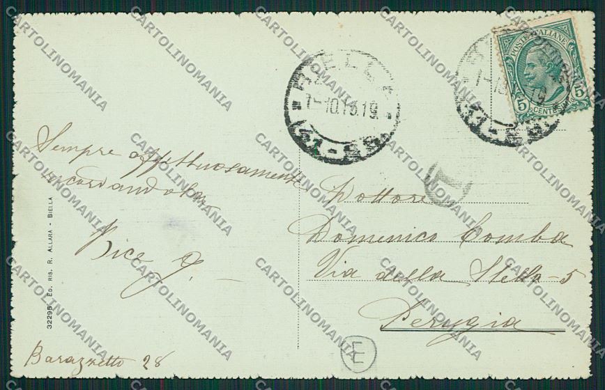 Biella città cartolina QQ6261 – retro
