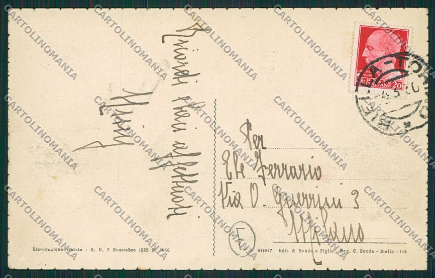 Biella città cartolina QQ6268 – retro