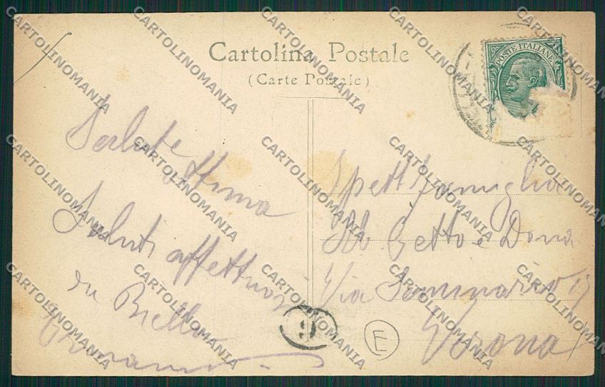 Biella città Stazione PIEGA cartolina QQ6274 – retro
