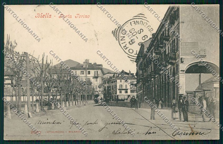 Biella città cartolina QQ6275 – fronte