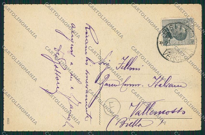 Biella città cartolina QQ6276 – retro