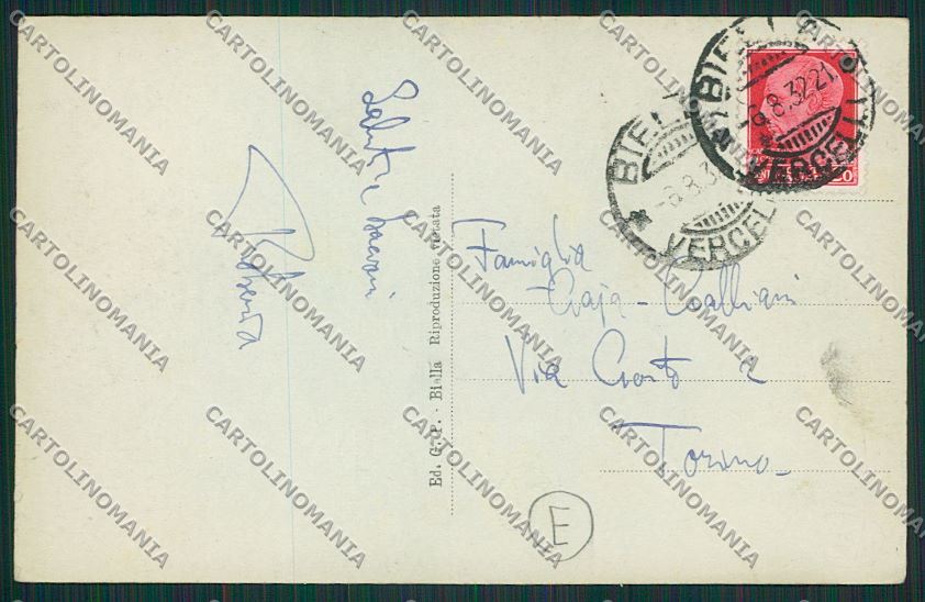 Biella città Foto cartolina QQ6289 – retro