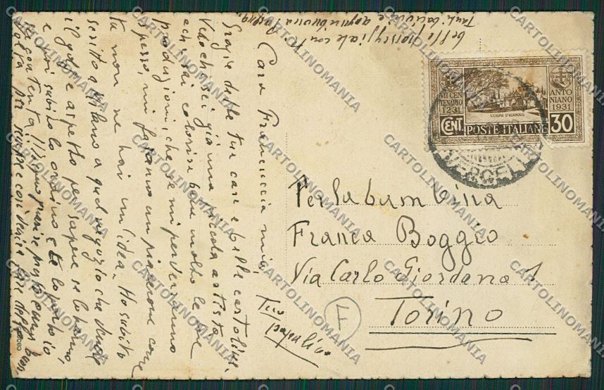 Biella città Stazione cartolina QQ6296 – retro