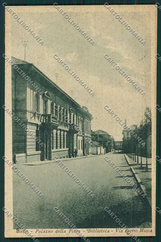 Biella città Poste cartolina QQ6300 – fronte