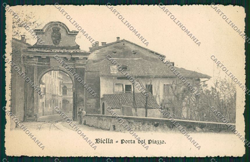 Biella città Porta Piazzo cartolina QQ6316 – fronte