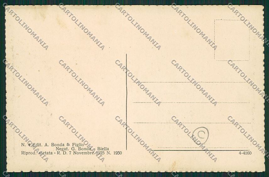 Biella Campiglia Cervo cartolina QQ6356 – retro