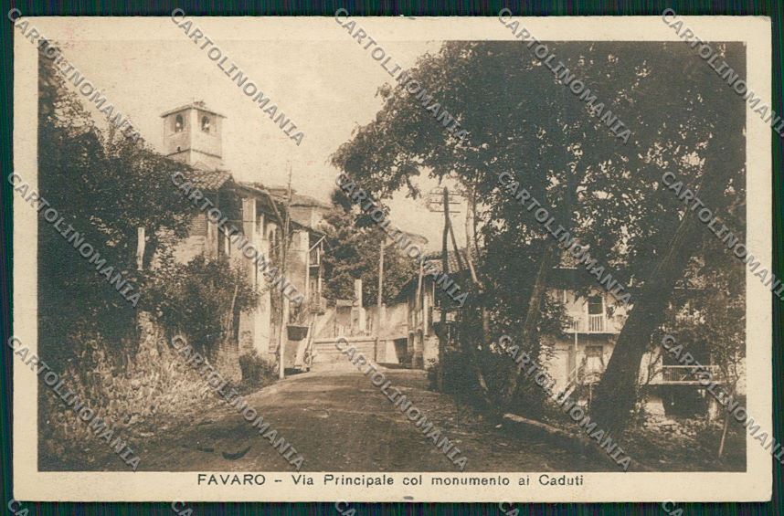 Biella Favaro cartolina QQ6373 – fronte