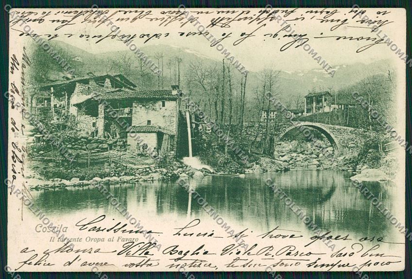 Biella Cossila cartolina QQ6374 – fronte