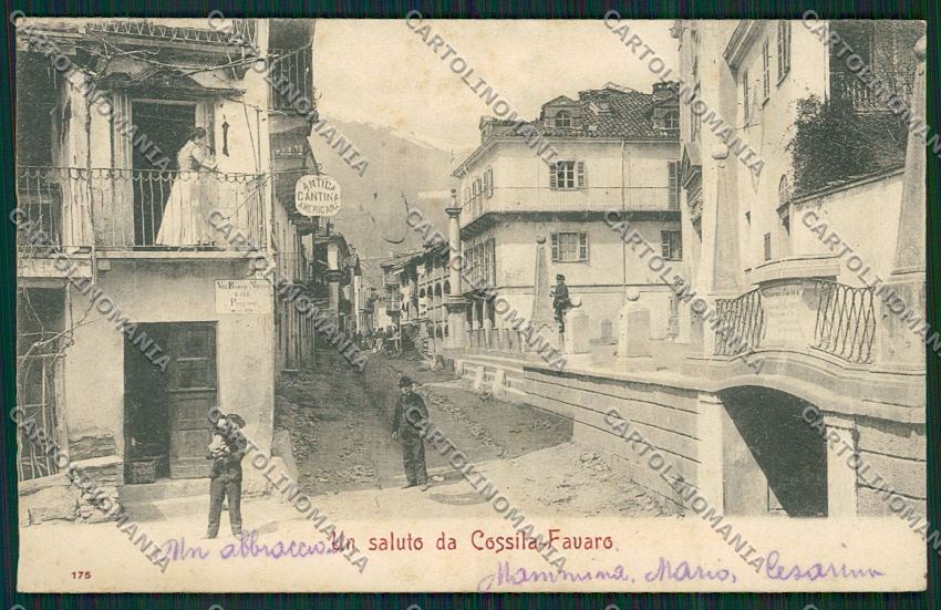 Biella Cossila Favaro cartolina QQ6379 – fronte