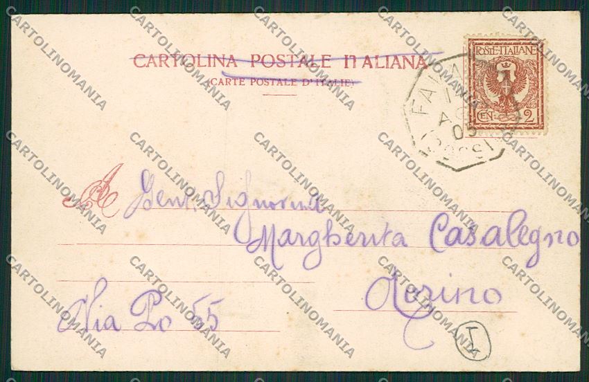 Biella Cossila Favaro cartolina QQ6379 – retro