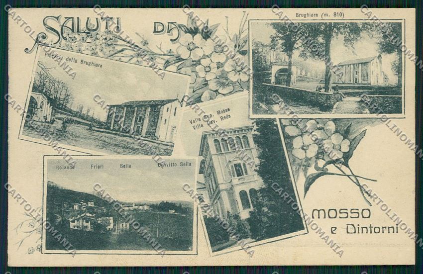 Biella Mosso Santa Maria Saluti da cartolina QQ6405 – fronte