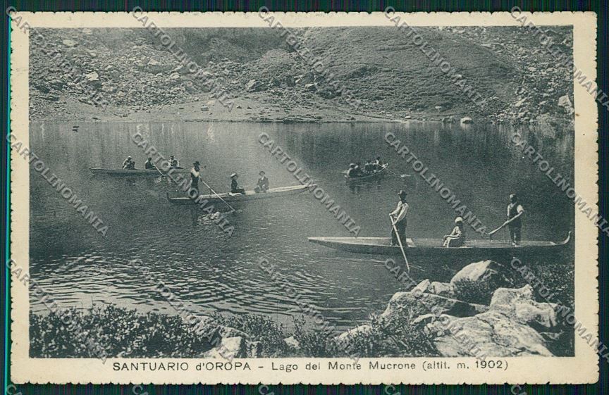 Biella Oropa Lago Mucrone cartolina QQ6415 – fronte