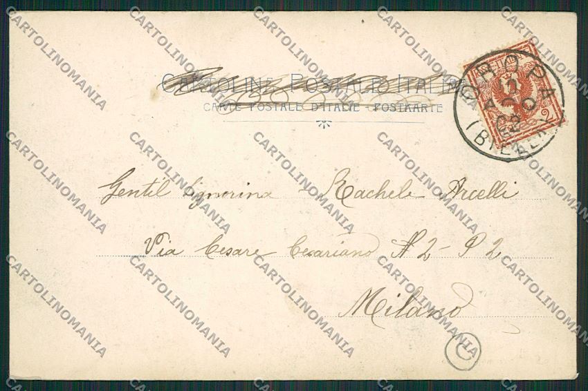 Biella Oropa Lago Mucrone cartolina QQ6417 – retro