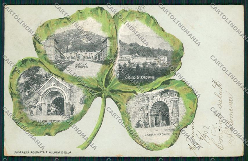 Biella Oropa cartolina QQ6443 – fronte