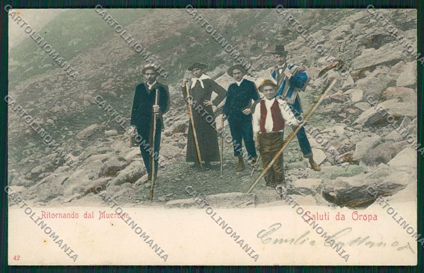 Biella Oropa Mucrone cartolina QQ6446 – fronte