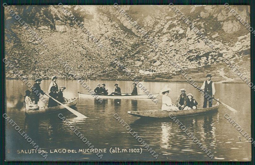 Biella Oropa Lago Mucrone Foto cartolina QQ6449 – fronte