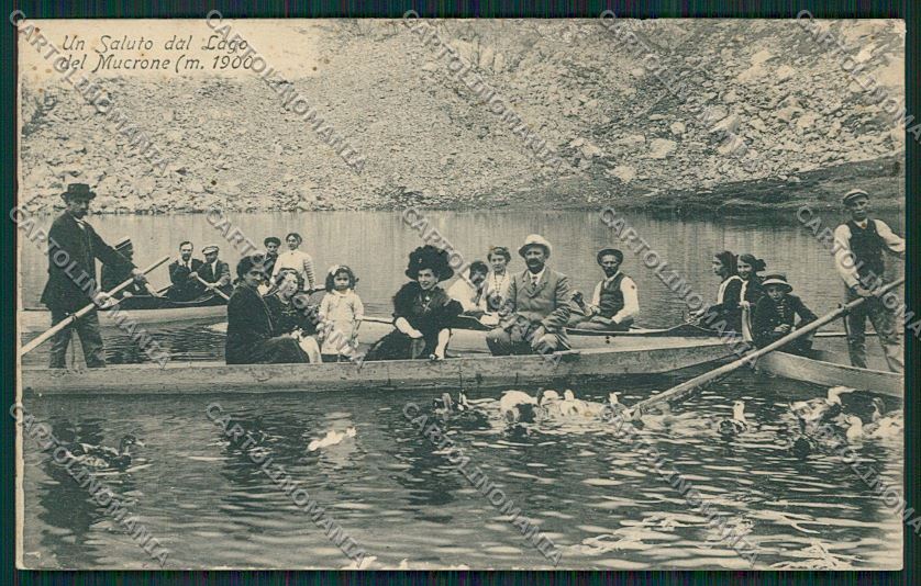Biella Oropa Lago Mucrone ABRASA cartolina QQ6452 – fronte