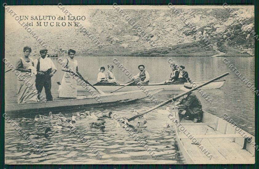 Biella Oropa Lago Mucrone cartolina QQ6461 – fronte