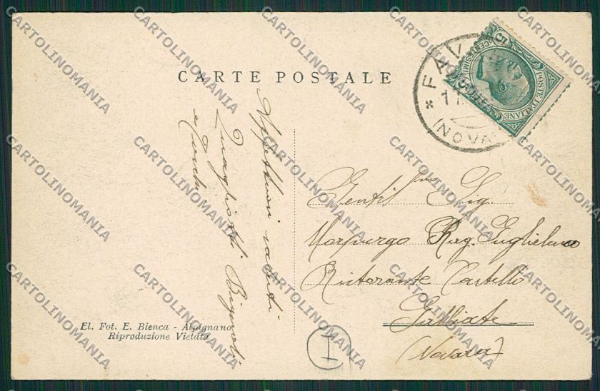 Biella Oropa Lago Mucrone cartolina QQ6461 – retro