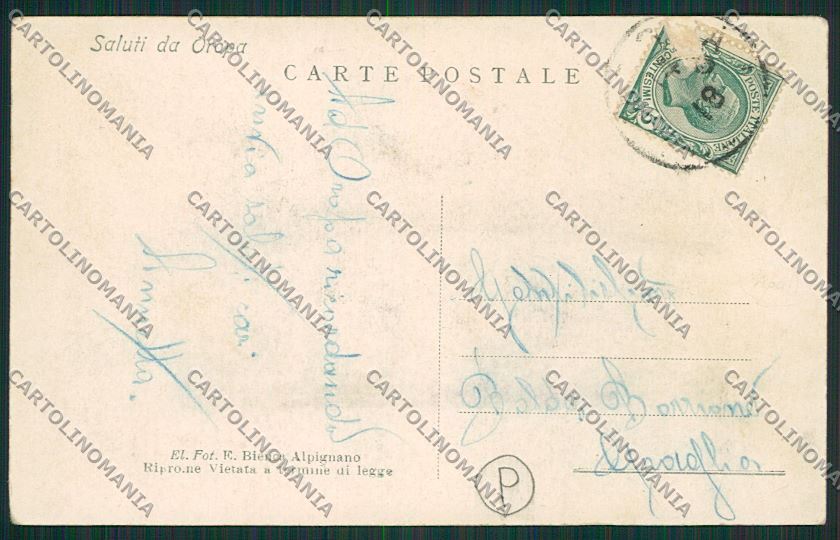 Biella Oropa cartolina QQ6470 – retro