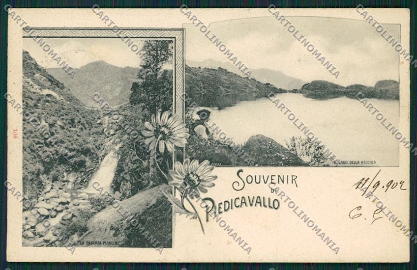 Biella Piedicavallo cartolina QQ6474 – fronte
