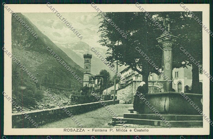Biella Rosazza cartolina QQ6480 – fronte