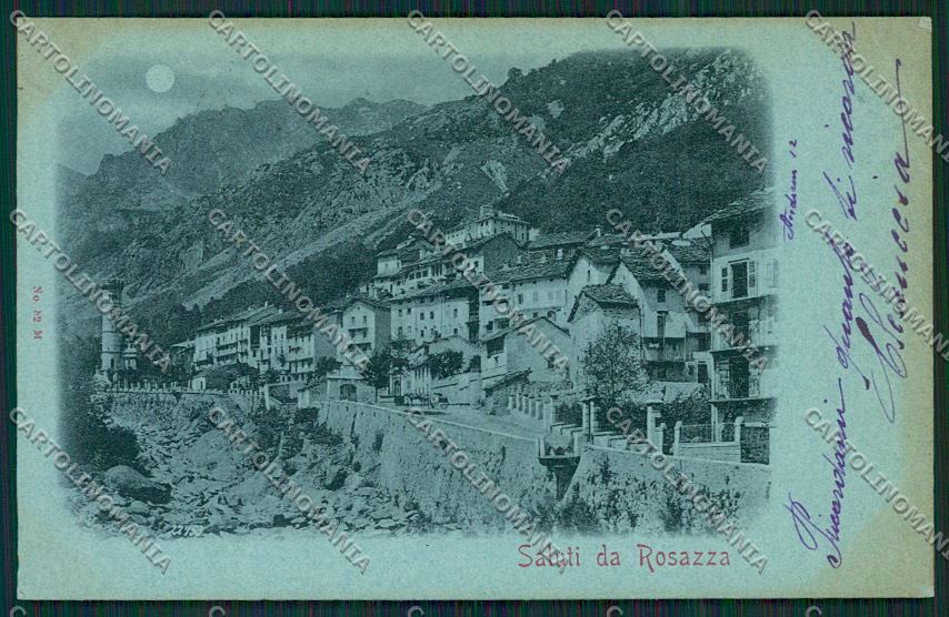 Biella Rosazza Chiaro di Luna cartolina QQ6484 – fronte