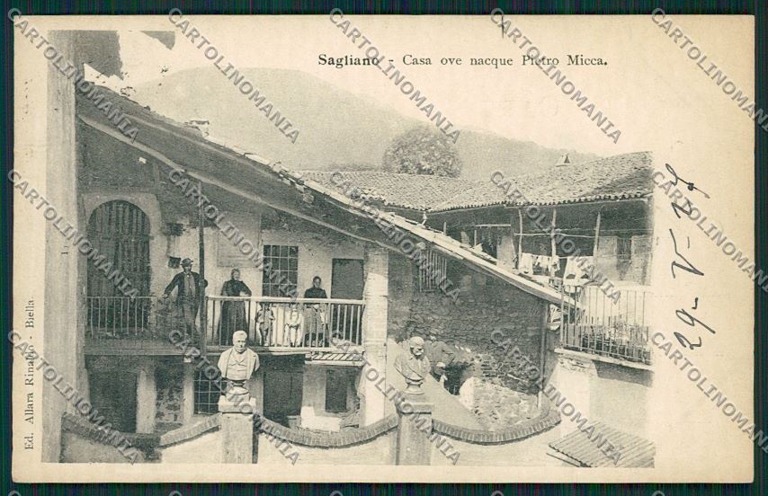 Biella Sagliano Micca cartolina QQ6499 – fronte