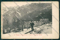 Biella Sordevolo Nevicata PIEGA cartolina QQ6501 – fronte