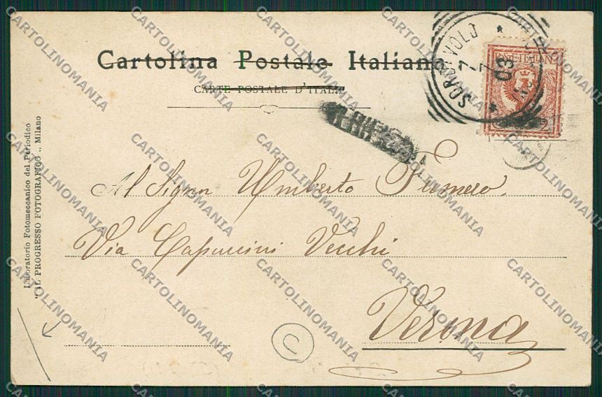 Biella Sordevolo PIEGA cartolina QQ6502 – retro