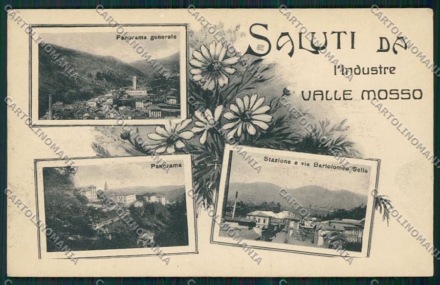 Biella Valle Mosso Saluti da cartolina QQ6515 – fronte