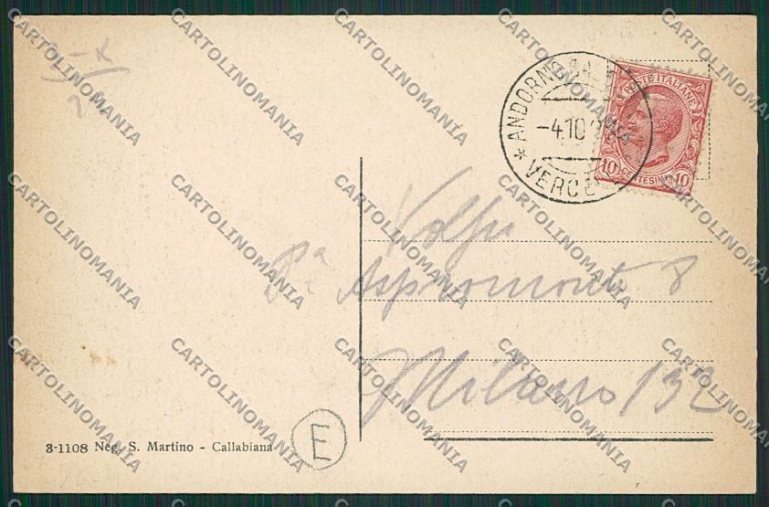 Biella Callabiana cartolina QQ6555 – retro