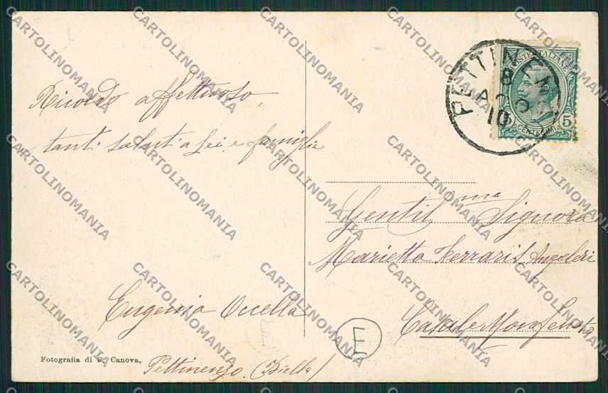 Biella Pettinengo cartolina QQ6556 – retro