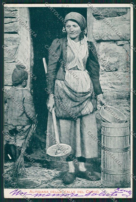 Biella Valle Cervo Costumi cartolina QQ6560 – fronte