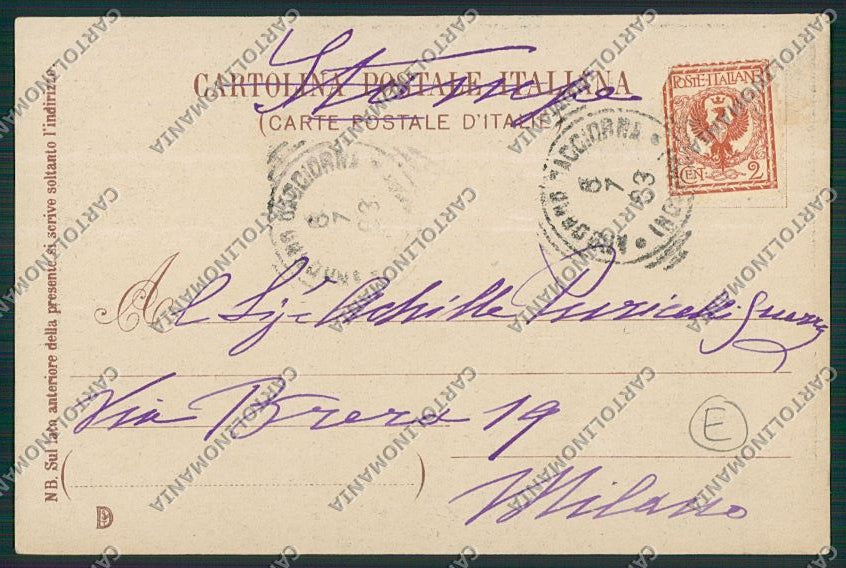 Biella Valle Cervo Costumi cartolina QQ6560 – retro