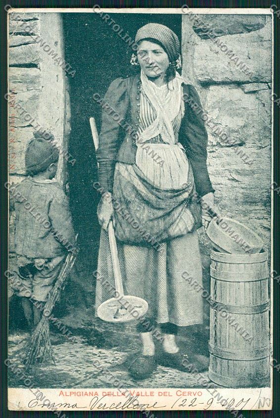 Biella Valle Cervo Costumi cartolina QQ6561 – fronte