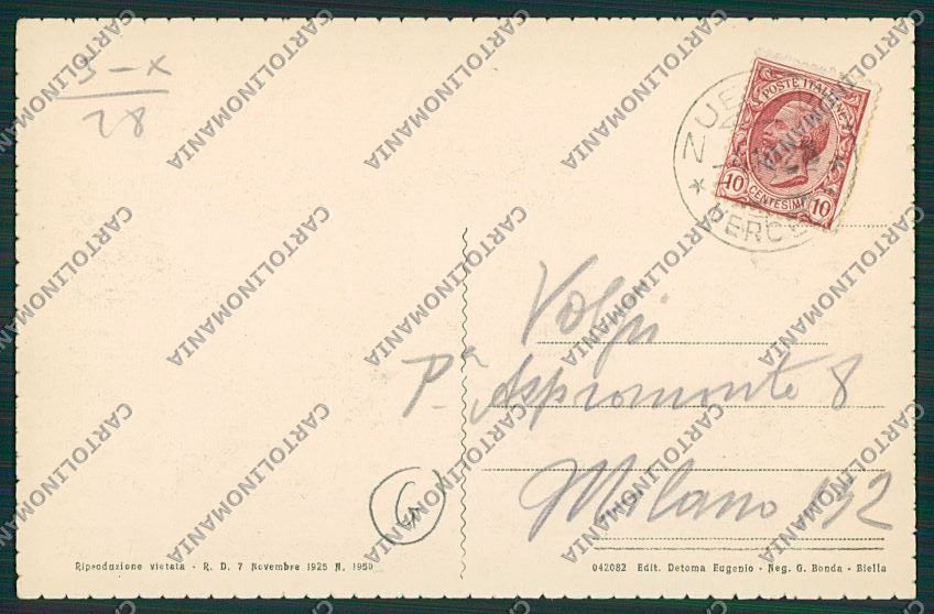 Biella Zubiena cartolina QQ6568 – retro
