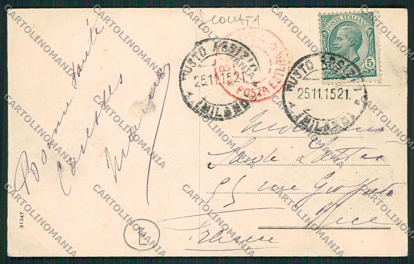 Varese Busto Arsizio SCOLLATA cartolina QQ6598 – retro