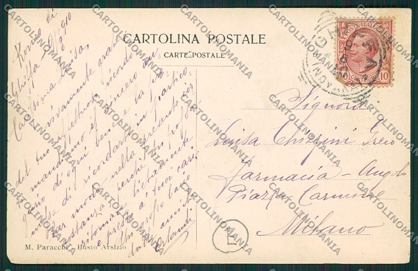 Varese Busto Arsizio cartolina QQ6607 – retro