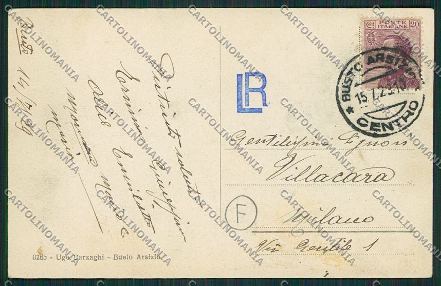 Varese Busto Arsizio cartolina QQ6635 – retro