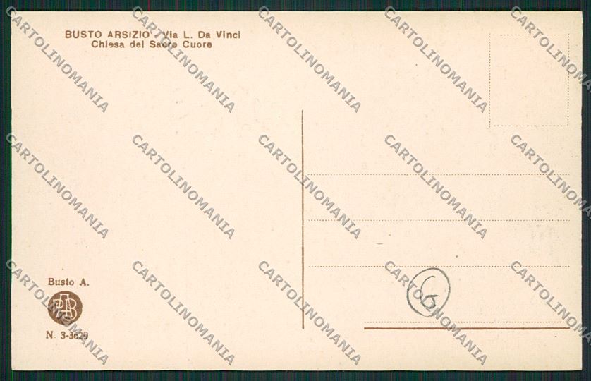 Varese Busto Arsizio cartolina QQ6649 – retro